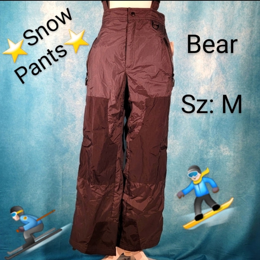 💜SEASON SALE! "Bear" Ski/Snowboard Bib Pants w/ Double Zipper Legs